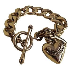 Chunky Juicy Couture Gold Metal Chain Bracelet